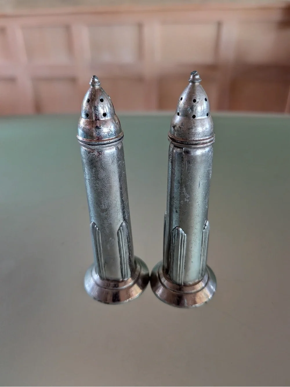 Vintage Silver Plated Salt and Pepper Shakers